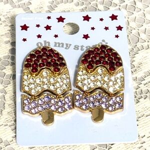 Americana “Oh My Stars” Bomb Pop Statement Earrings | NEW